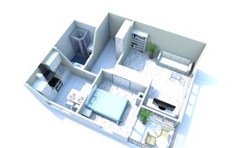 Фото 3: 2 комн. квартира, 45 м², 5/5 эт. - Рост Недвижимость