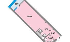 Фото 4: 1 комн. квартира, 32.54 м², 21/6 эт. - Рост Недвижимость