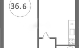 Фото 4: 1 комн. квартира, 36.6 м², 13/5 эт. - Рост Недвижимость