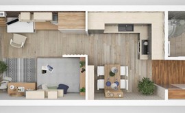 Фото 3: 1 комн. квартира, 37.36 м², 20/6 эт. - Рост Недвижимость