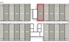 Фото 2: 1 комн. квартира, 37.36 м², 20/6 эт. - Рост Недвижимость