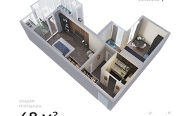 Фото 4: 2 комн. квартира, 45.2 м², 15/15 эт. - Рост Недвижимость