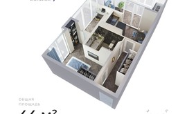 Фото 2: 2 комн. квартира, 45.2 м², 15/15 эт. - Рост Недвижимость