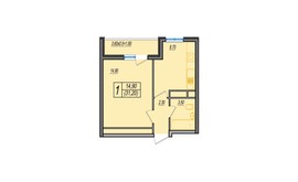 Фото 2: 1 комн. квартира, 33.3 м², 12/7 эт. - Рост Недвижимость