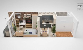 Фото 4: Студия комн. квартира, 29.9 м², 20/20 эт. - Рост Недвижимость