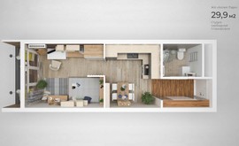 Фото 5: Студия комн. квартира, 29.9 м², 20/20 эт. - Рост Недвижимость